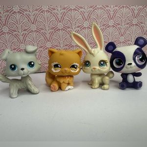 Littlest pet shop lot of 4